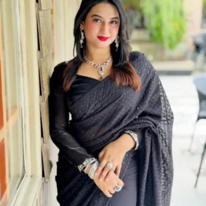 Sequence Embroidery Work Saree